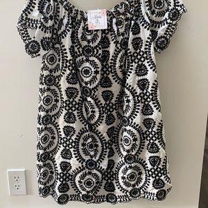 Adorable eyelet cotton tunic